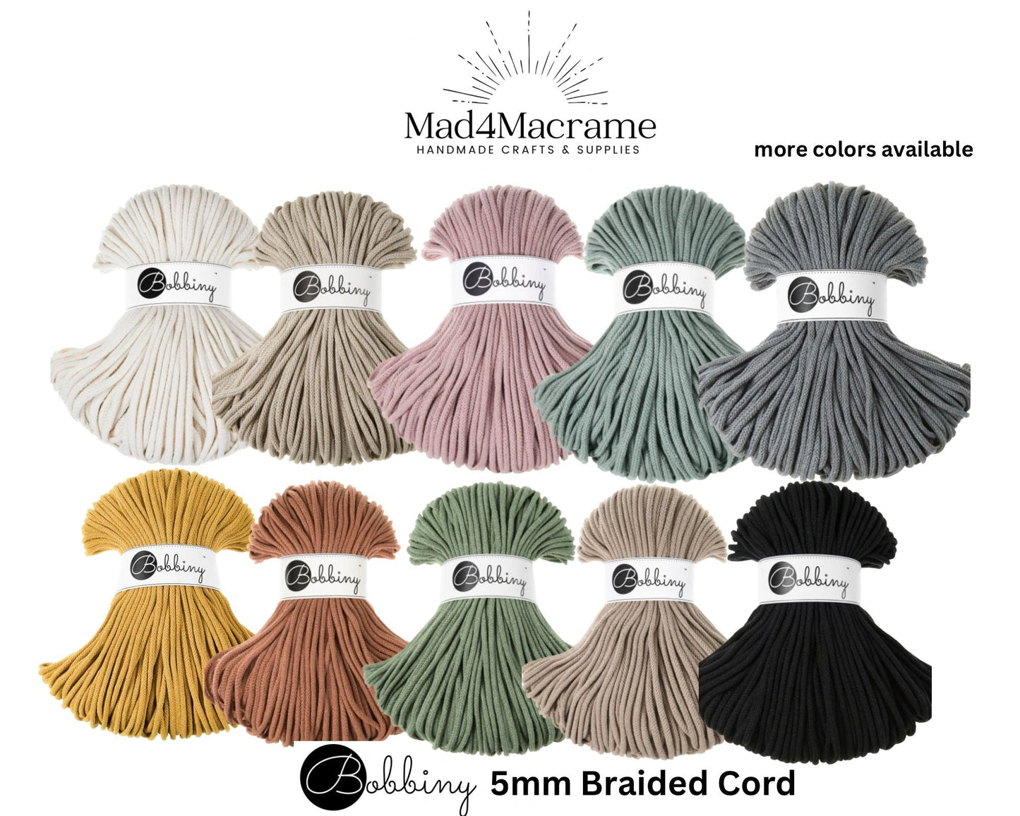 Bobbiny 5mm Braided
