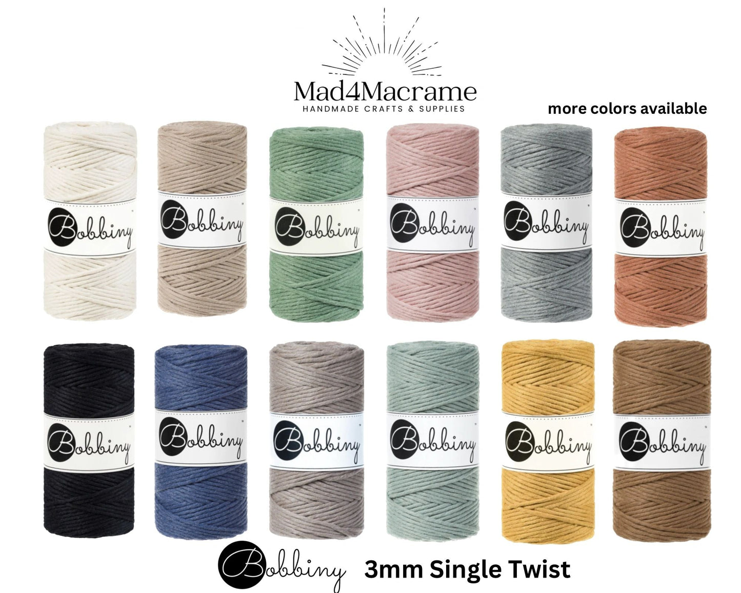 Bobbiny 3mm Single Twist