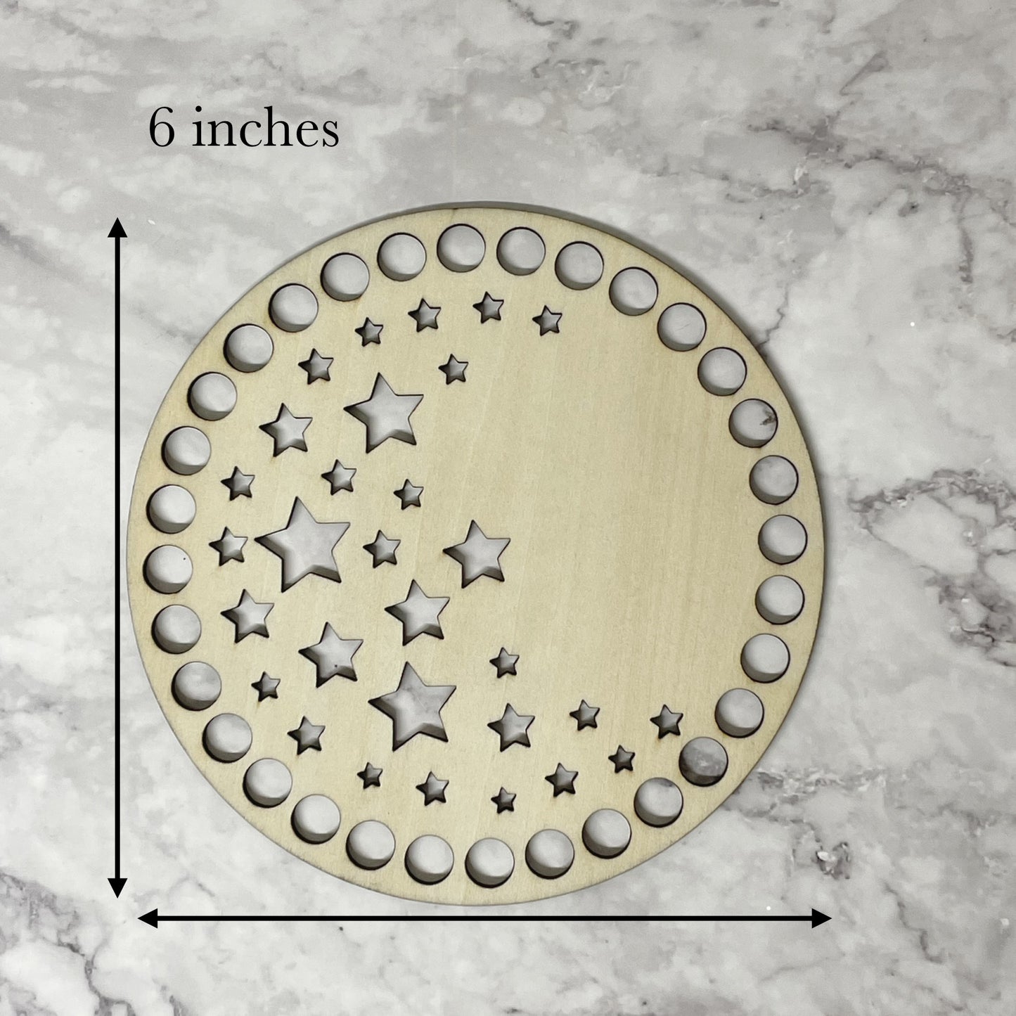 Wooden Decorative Star Base | 6 inches