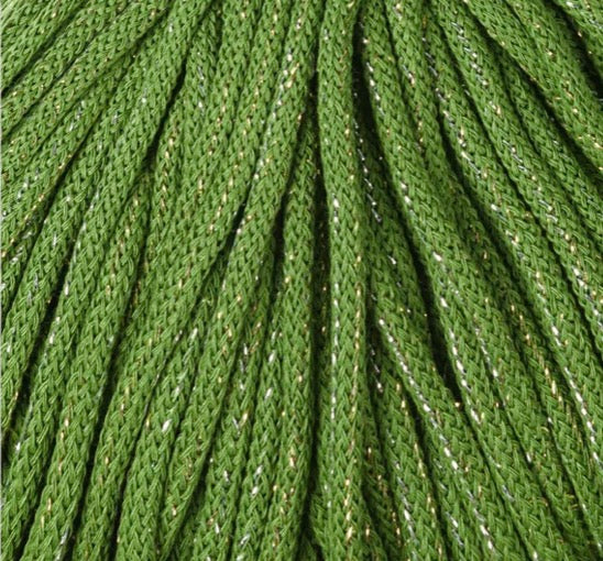 Bobbiny’s Shiny Moss Green in 5mm Braided | Discontinued