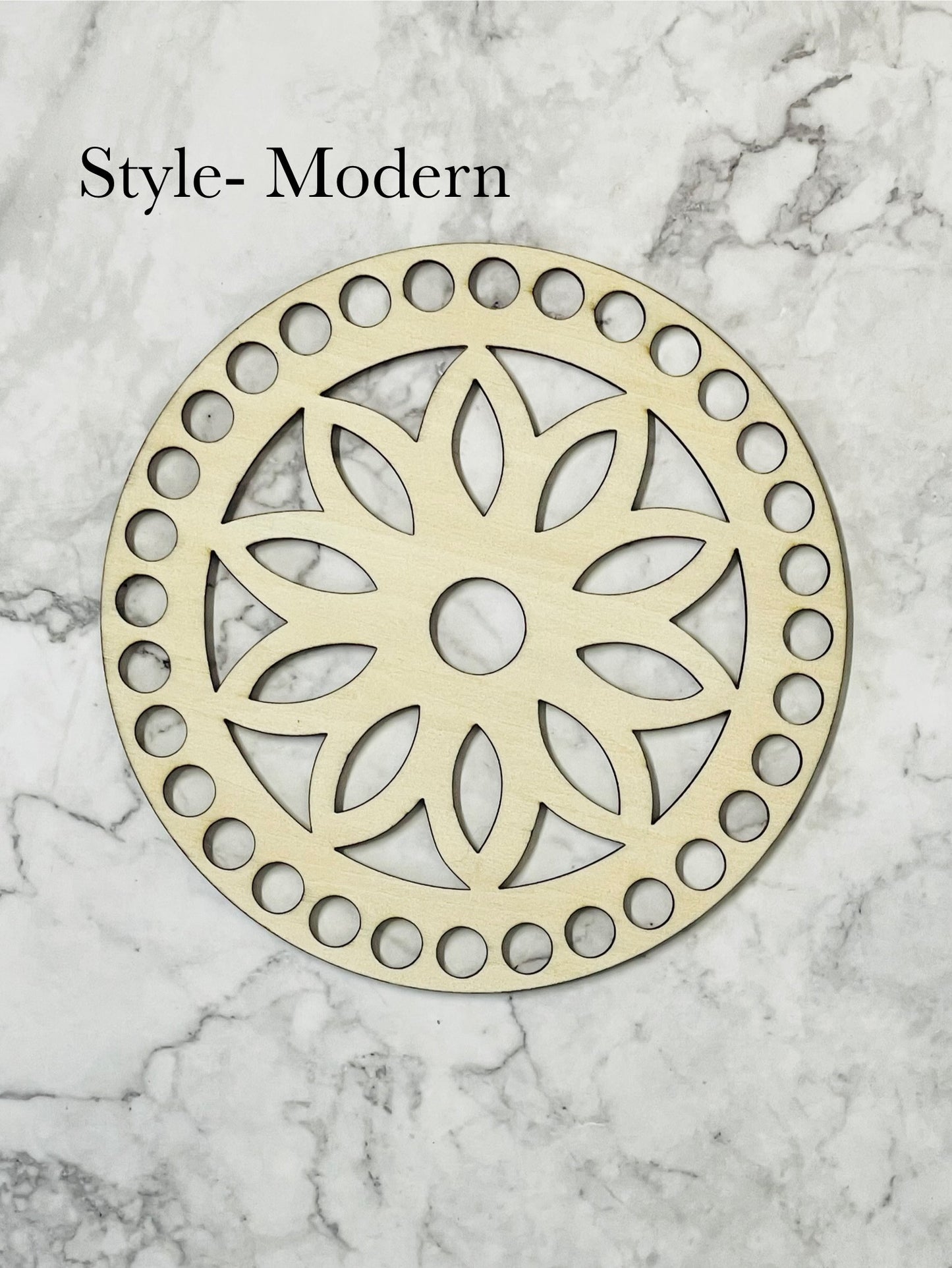 Wooden Decorative Bases | 6 inch (10mm holes)