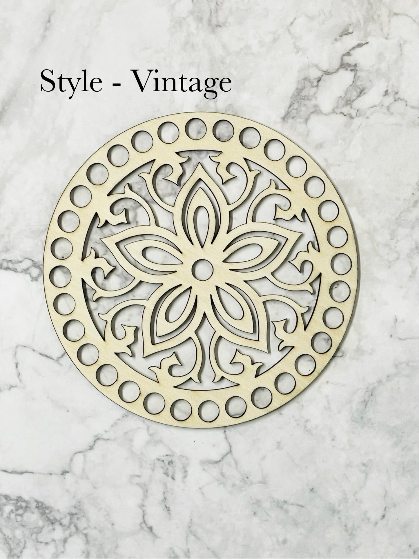 Wooden Decorative Bases | 6 inch (10mm holes)