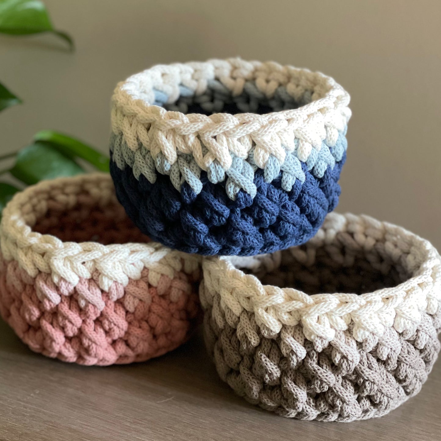 Cone Stitch Basket – PDF Crochet Pattern (with Pictures & Video Tutorial)