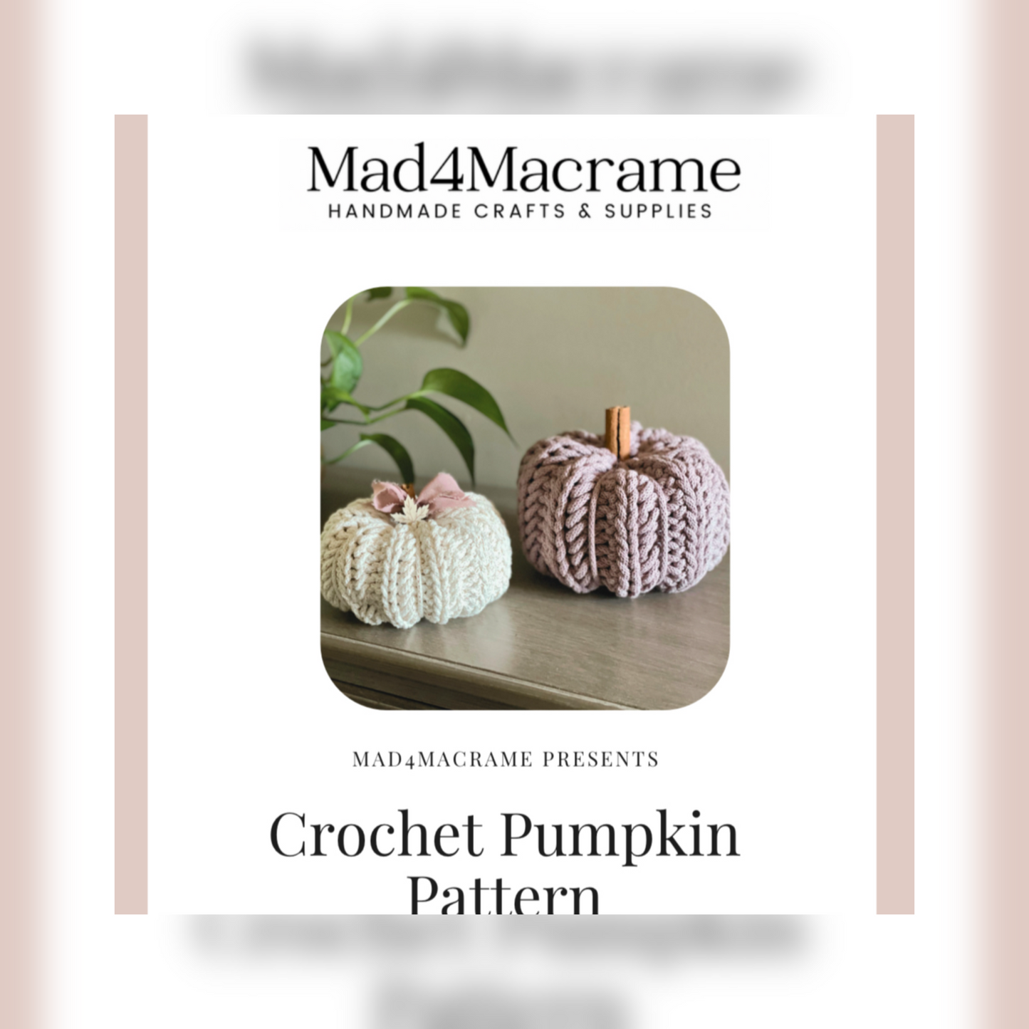 Crochet Pumpkin PDF Pattern & Video Tutorial