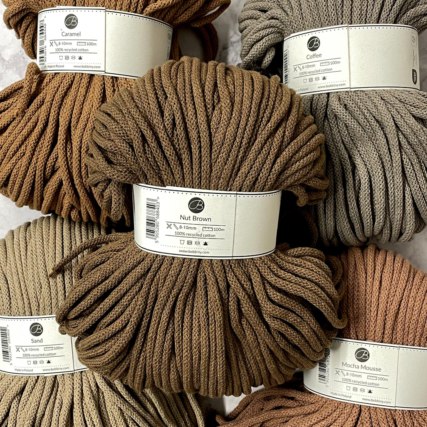 Bobbiny Cord in Nut Brown |Autumn/Winter 2025 Collection