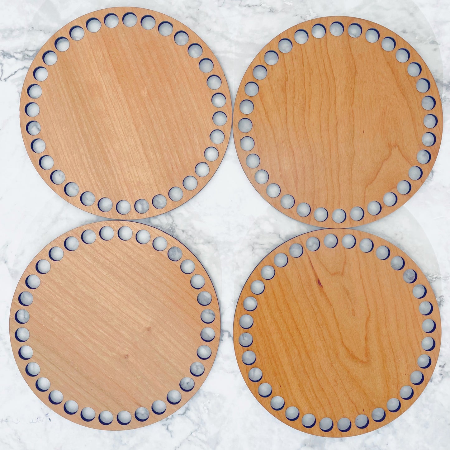 Wooden Cherry Base- 6 inches (10mm holes)