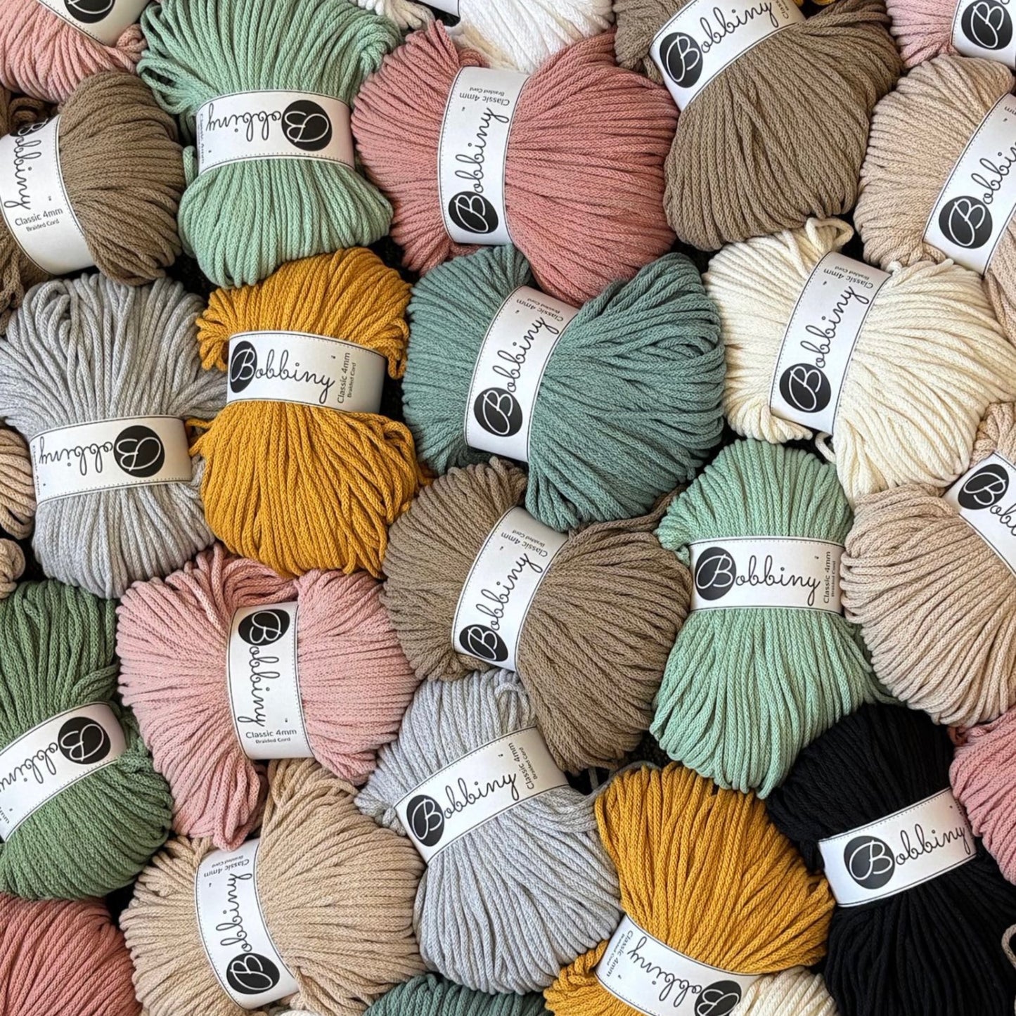 Bobbiny New Classic 4mm Braided Cotton Cord | 100m