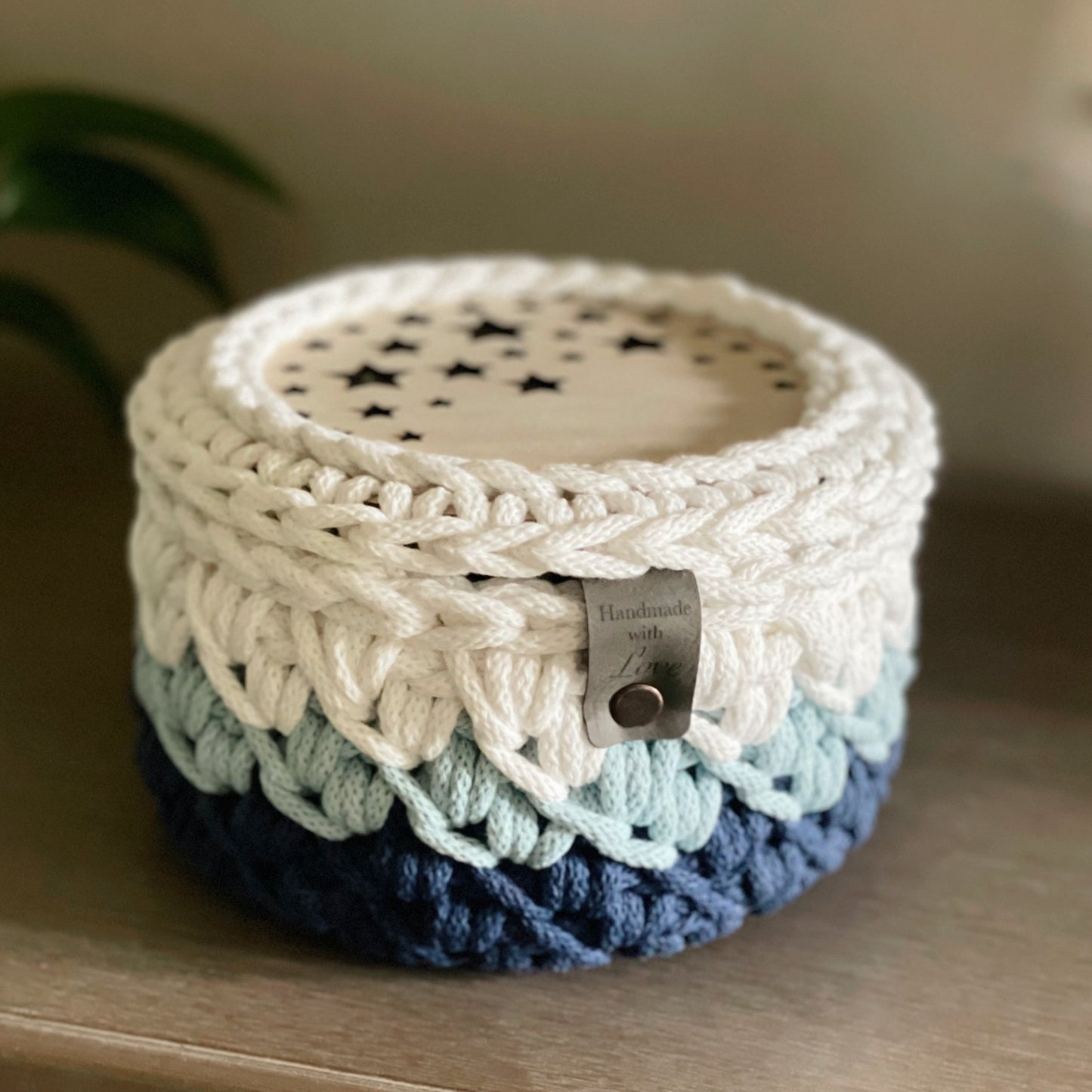 Crochet Basket using Goose Feet Stitches Pattern with Bonus Lid | Digital PDF Pattern