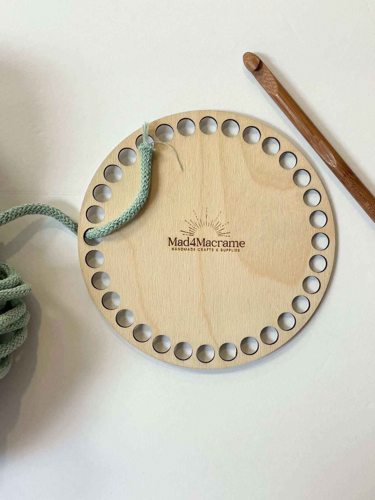 Wooden Base-6 inch (10mm holes)
