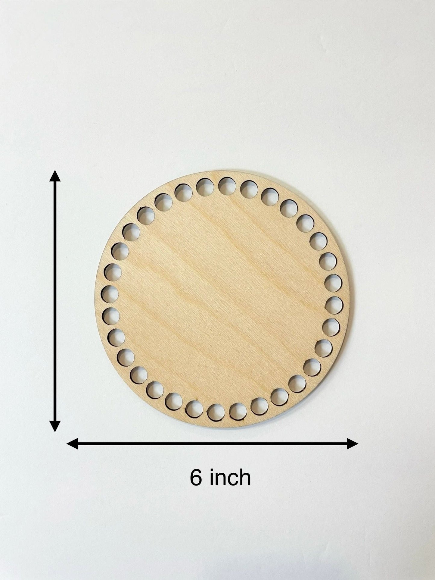Wooden Base-6 inch (10mm holes)