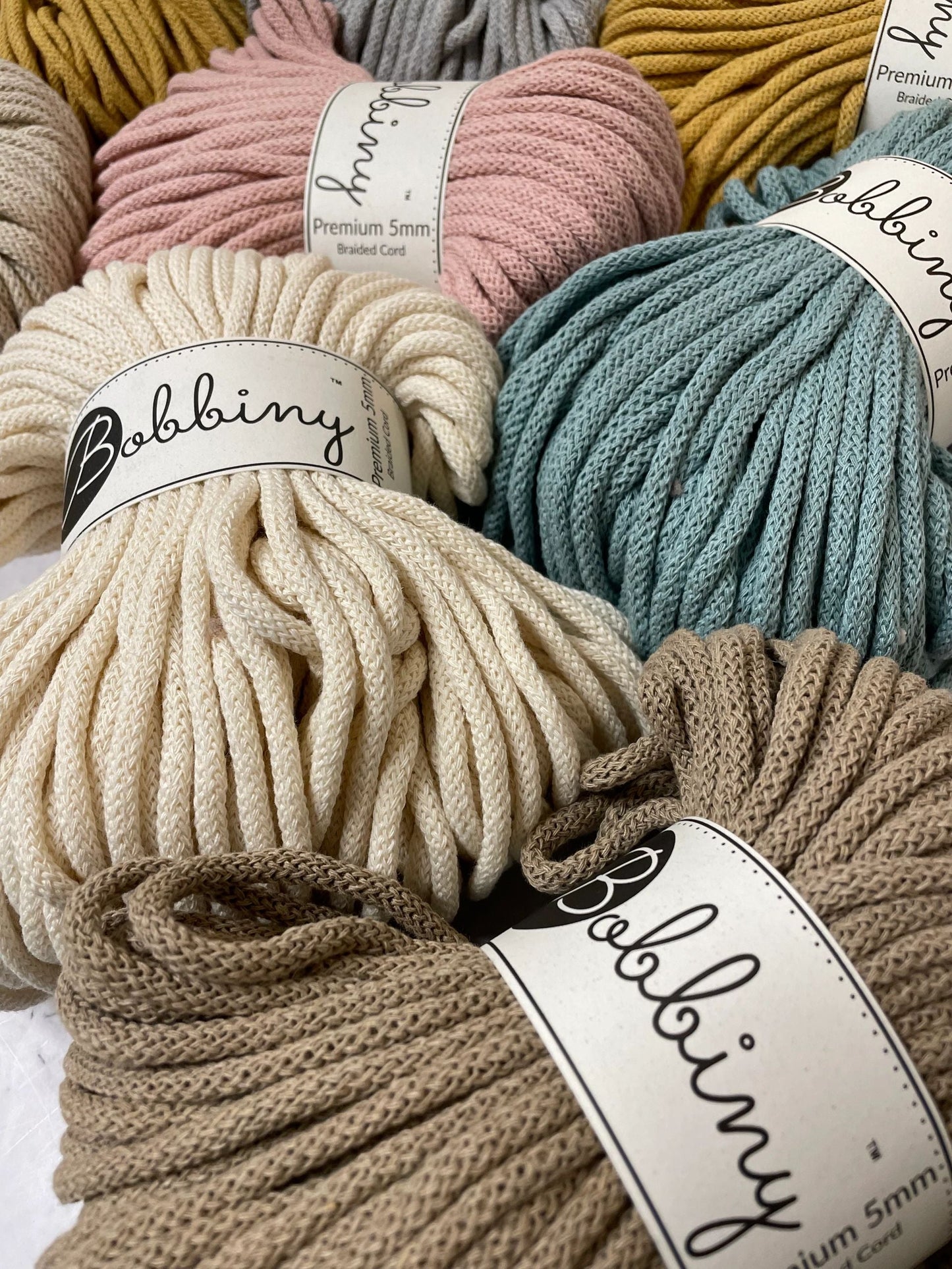 Bobbiny’s 5mm Braided 50m | 1/2 rolls