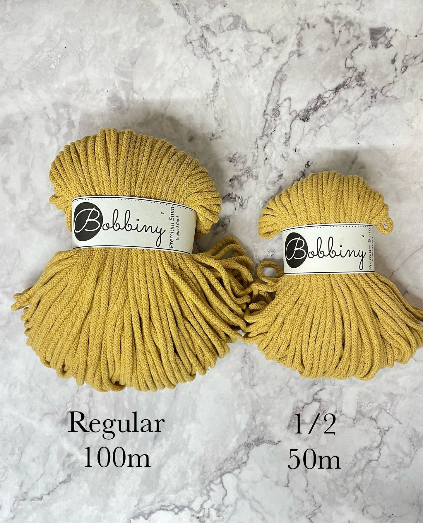 Bobbiny’s 5mm Braided 50m | 1/2 rolls