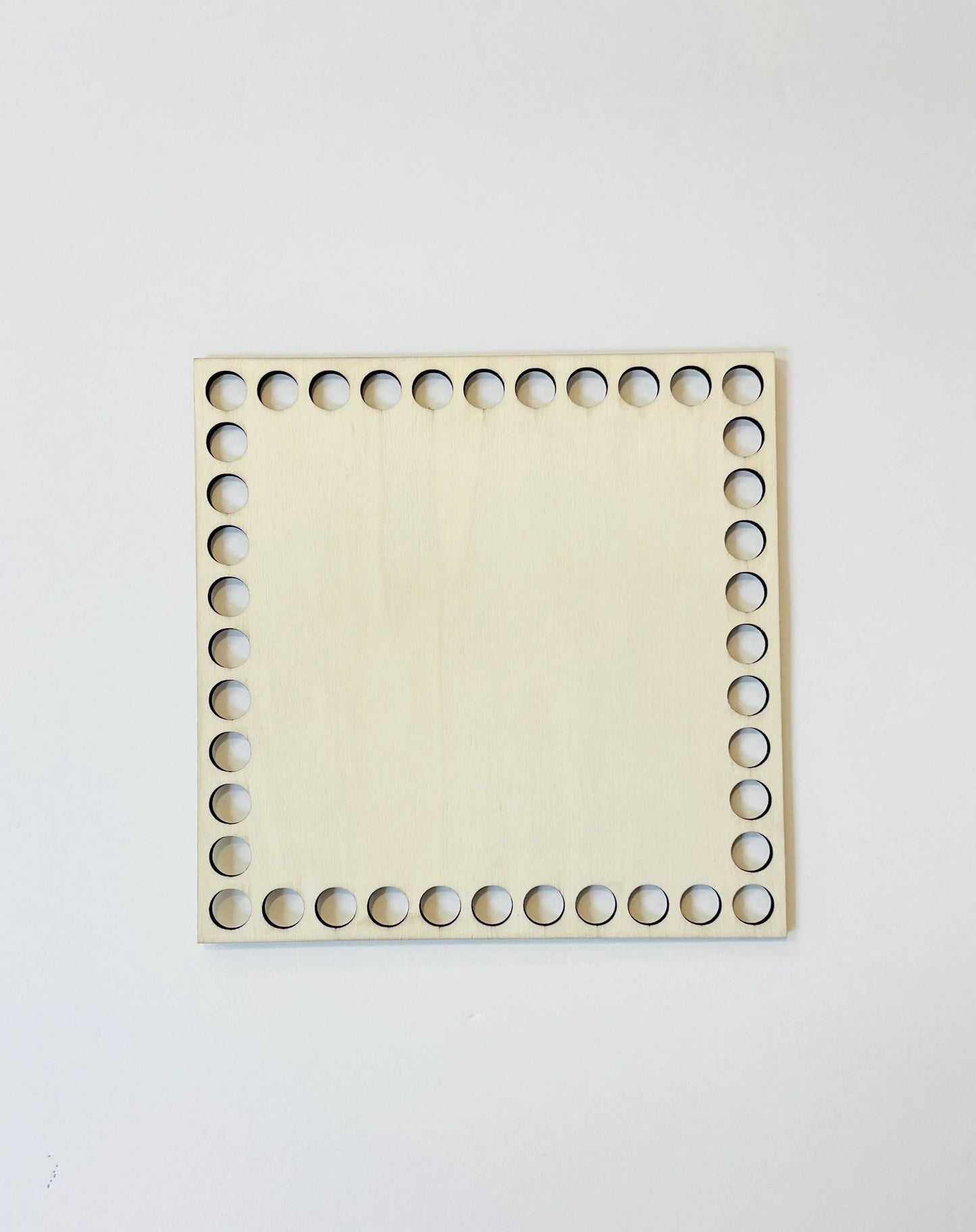 Wooden Base- 6 in Square (10mm holes)
