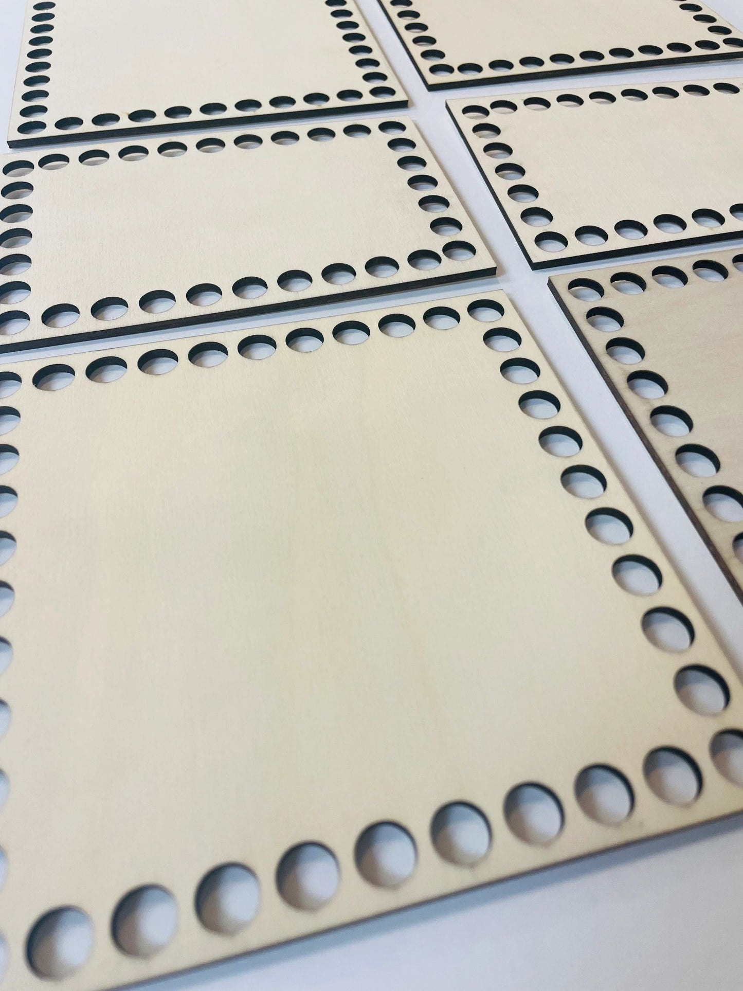 Wooden Base for Napkin Holders | 7” Square (10mm holes)