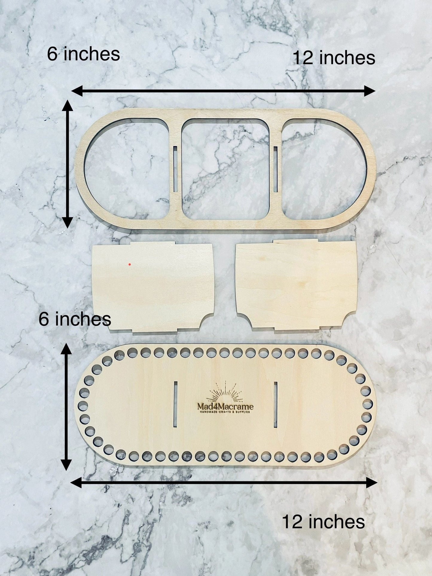 Wooden Organizer Base- Oval 12x6