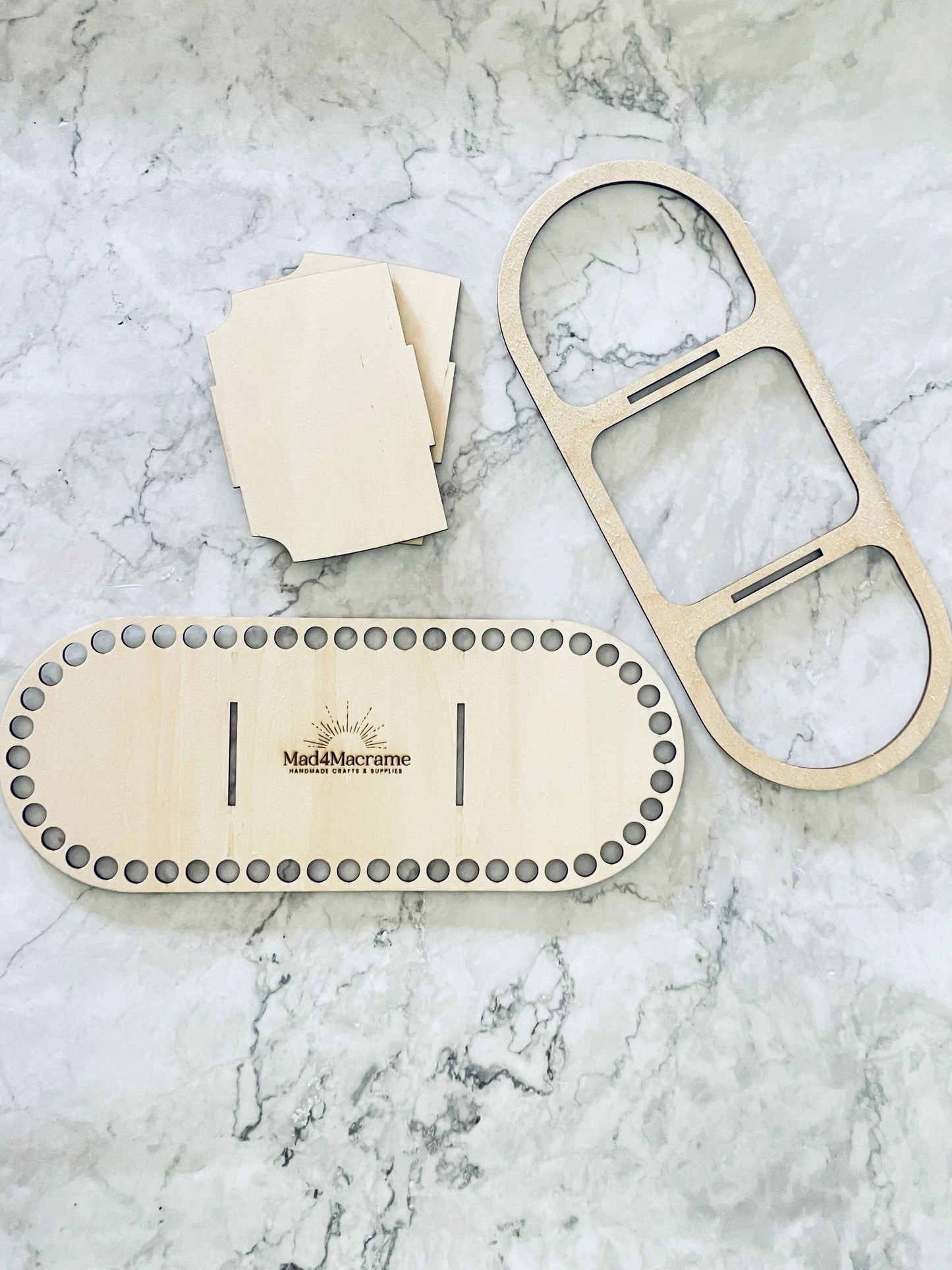 Wooden Organizer Base- Oval 12x6