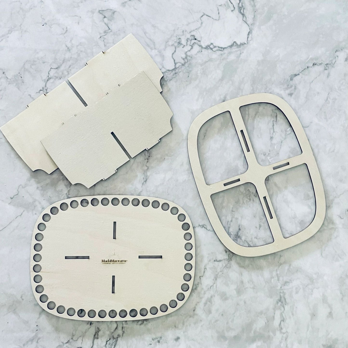 Wooden Organizer Bases-Rectangle 8x6 inches