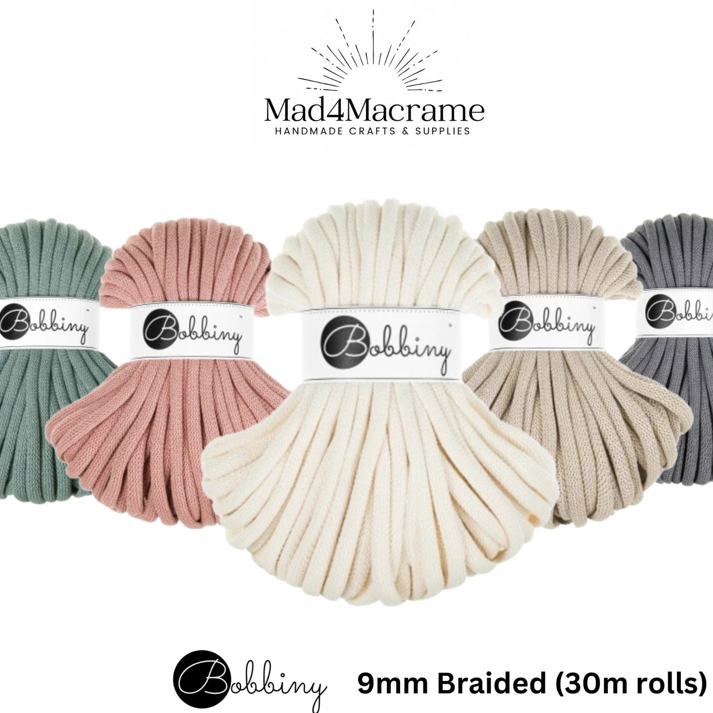 Bobbiny’s 9mm Braided- 30m rolls