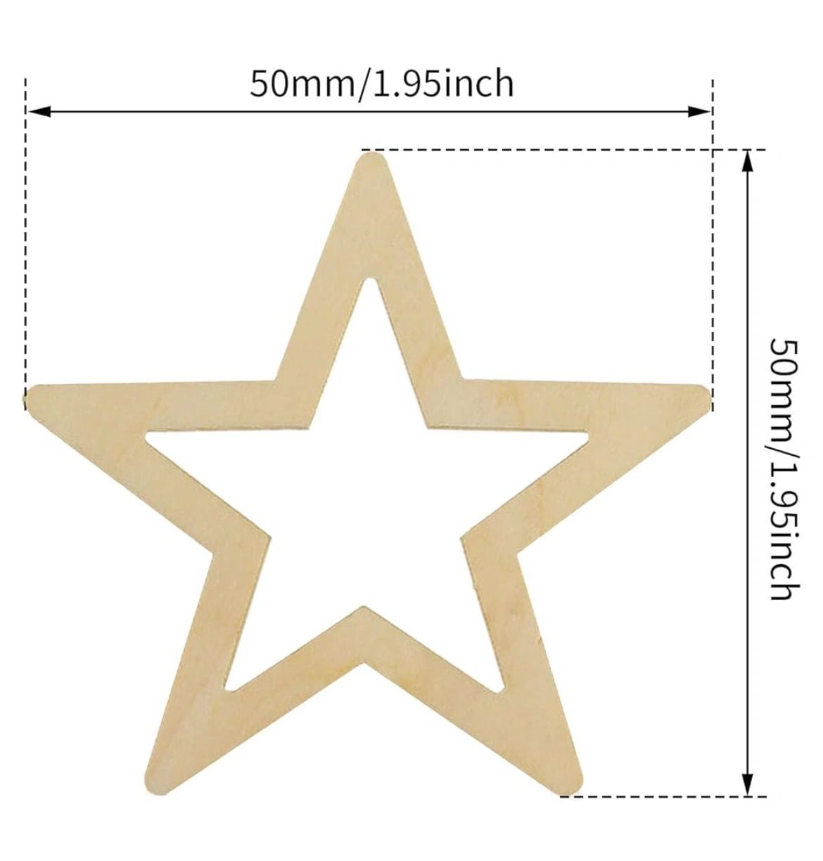 Wooden Stars| Pack of 10