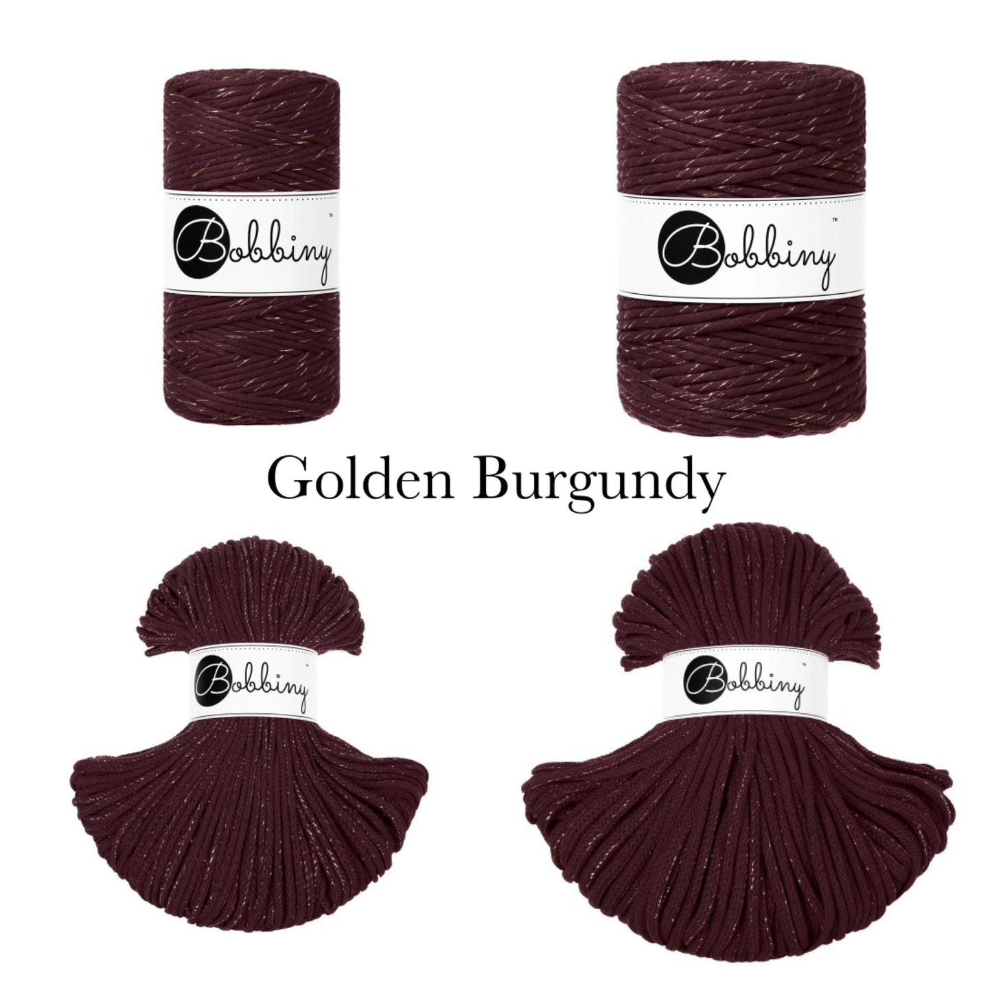 Bobbiny’s Golden Black, Burgundy & Warm Beige