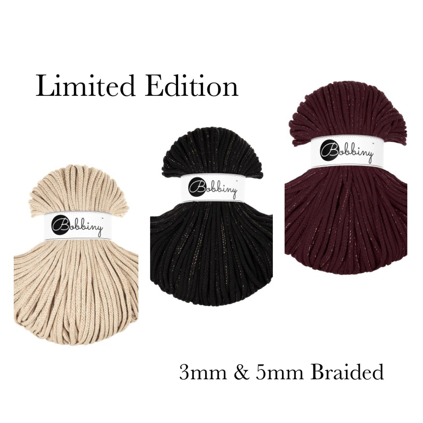 Bobbiny’s Golden Black, Burgundy & Warm Beige