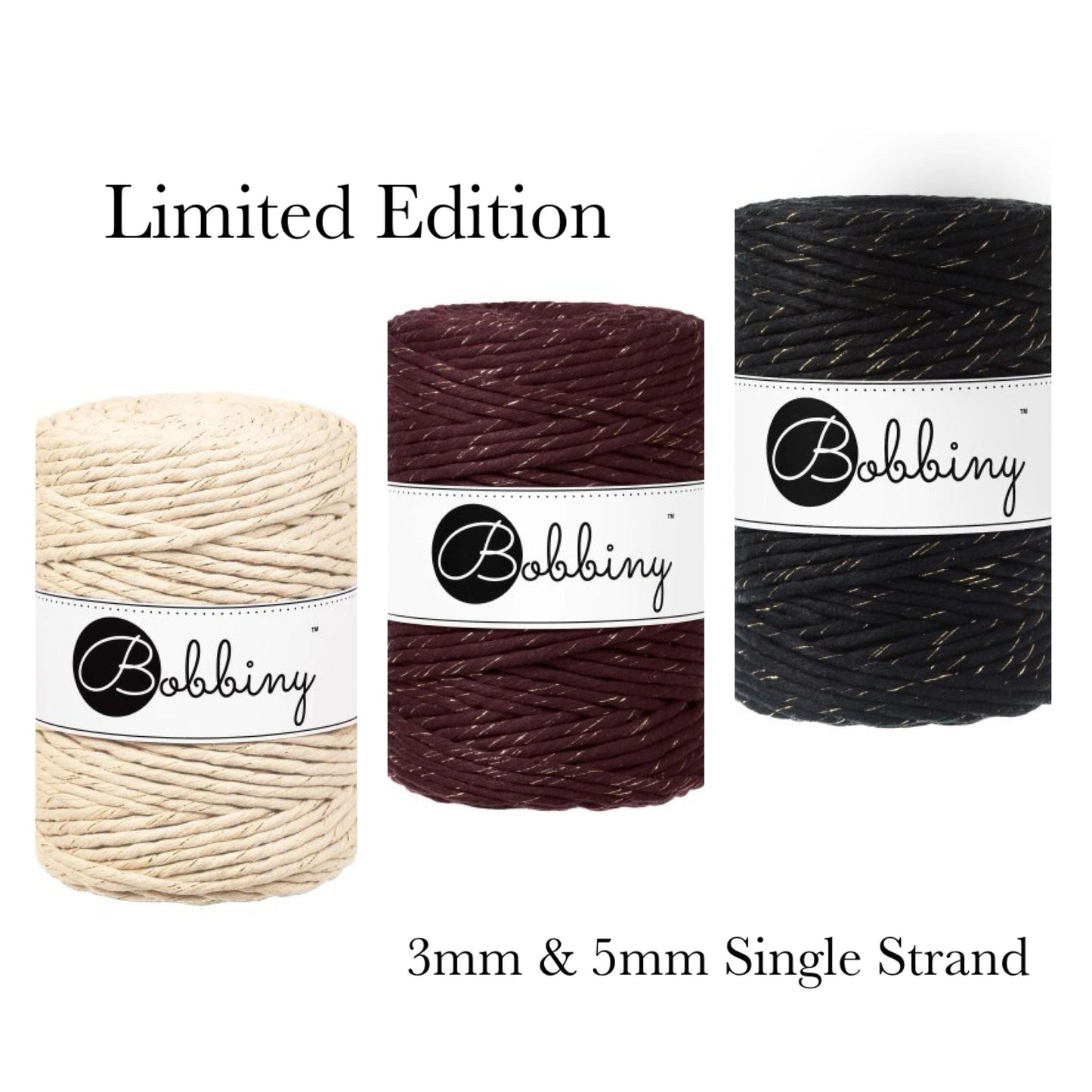 Bobbiny’s Golden Black, Burgundy & Warm Beige