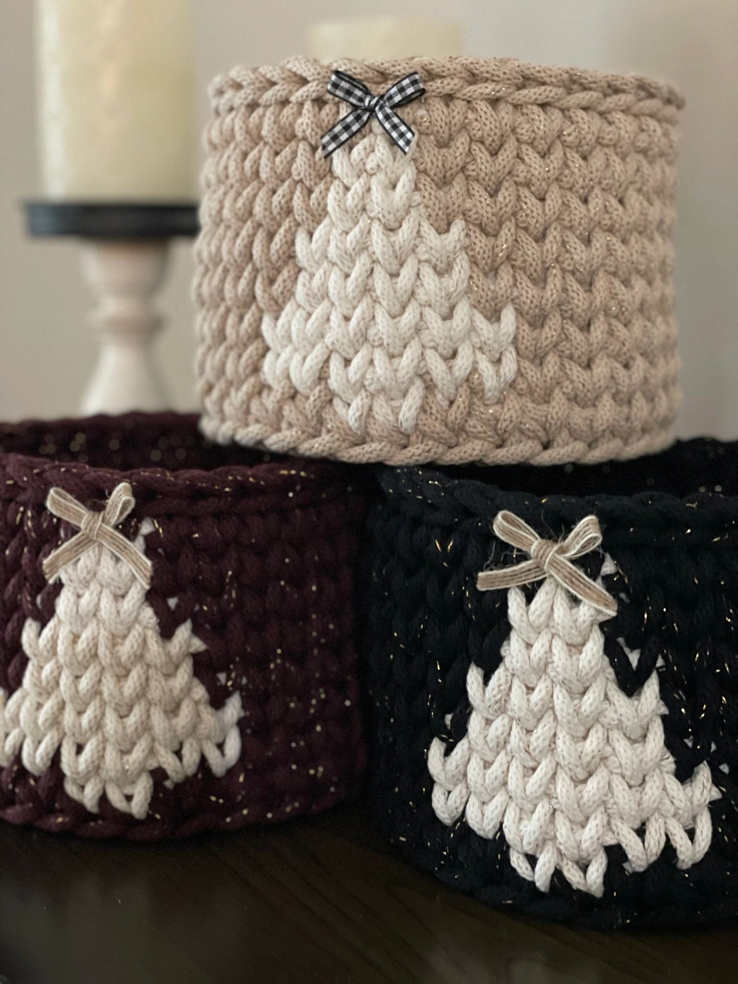 Crochet Tree Basket Pattern| PDF Download