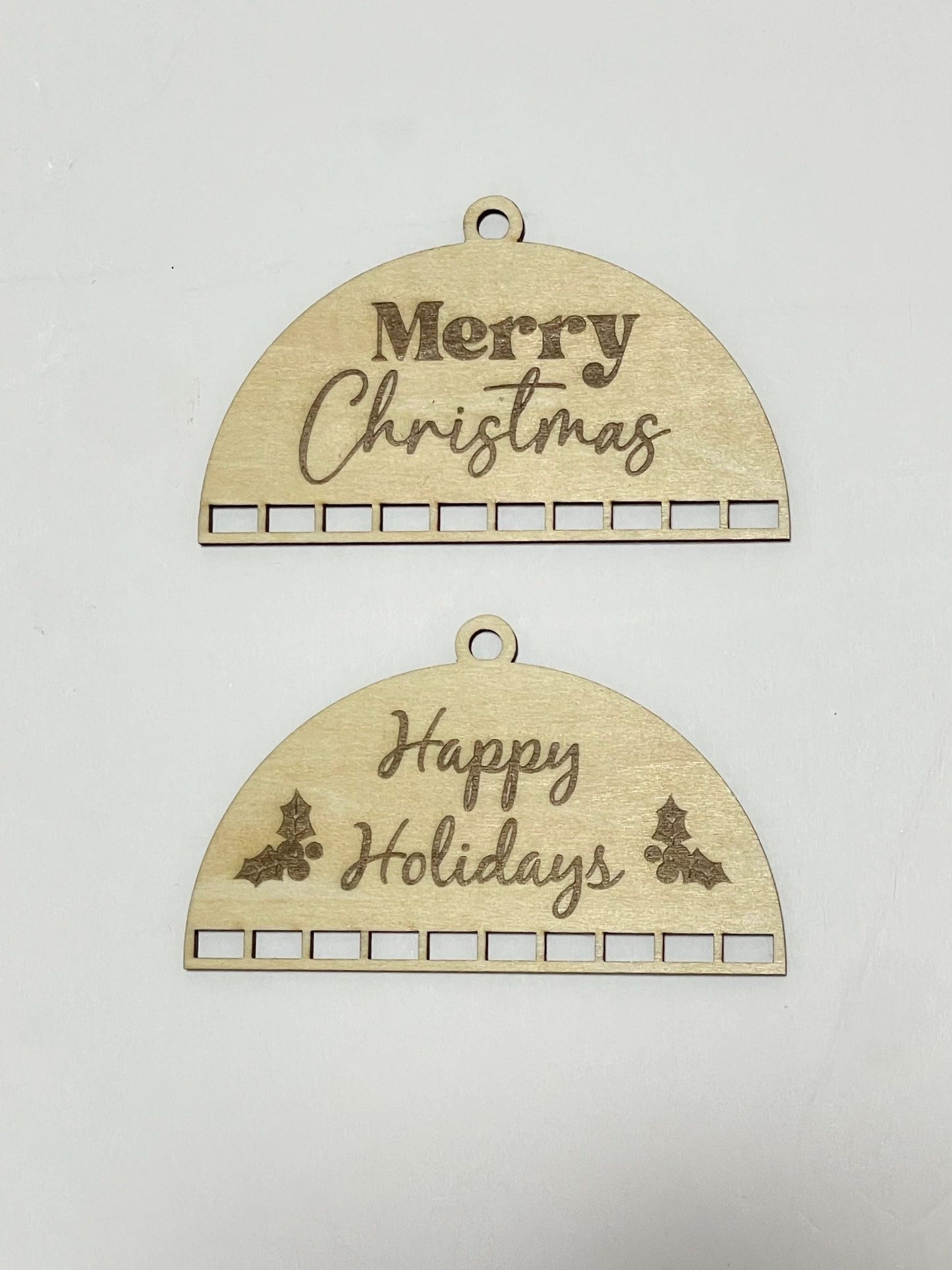 Wooden Macrame Ornament Set