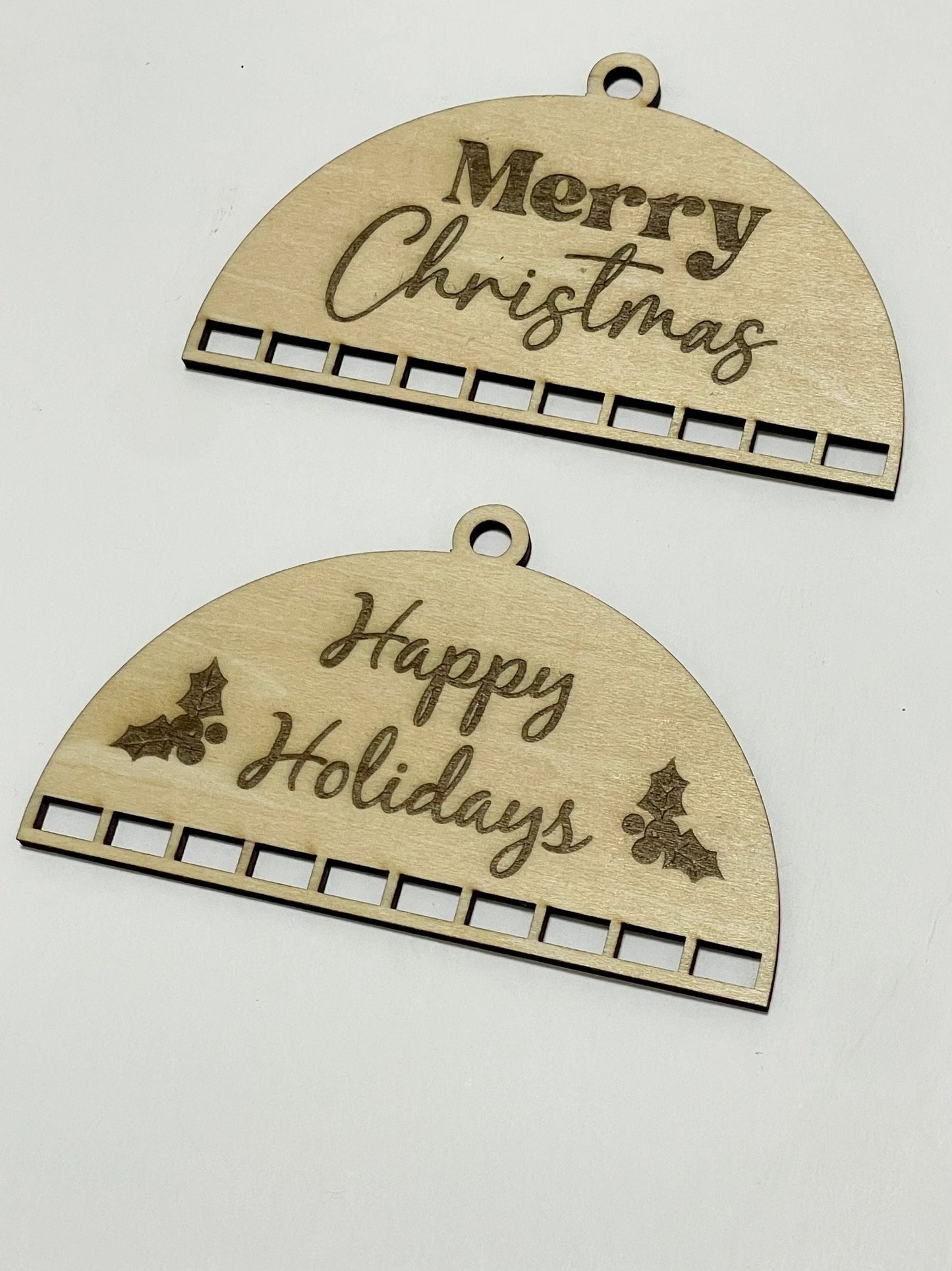 Wooden Macrame Ornament Set