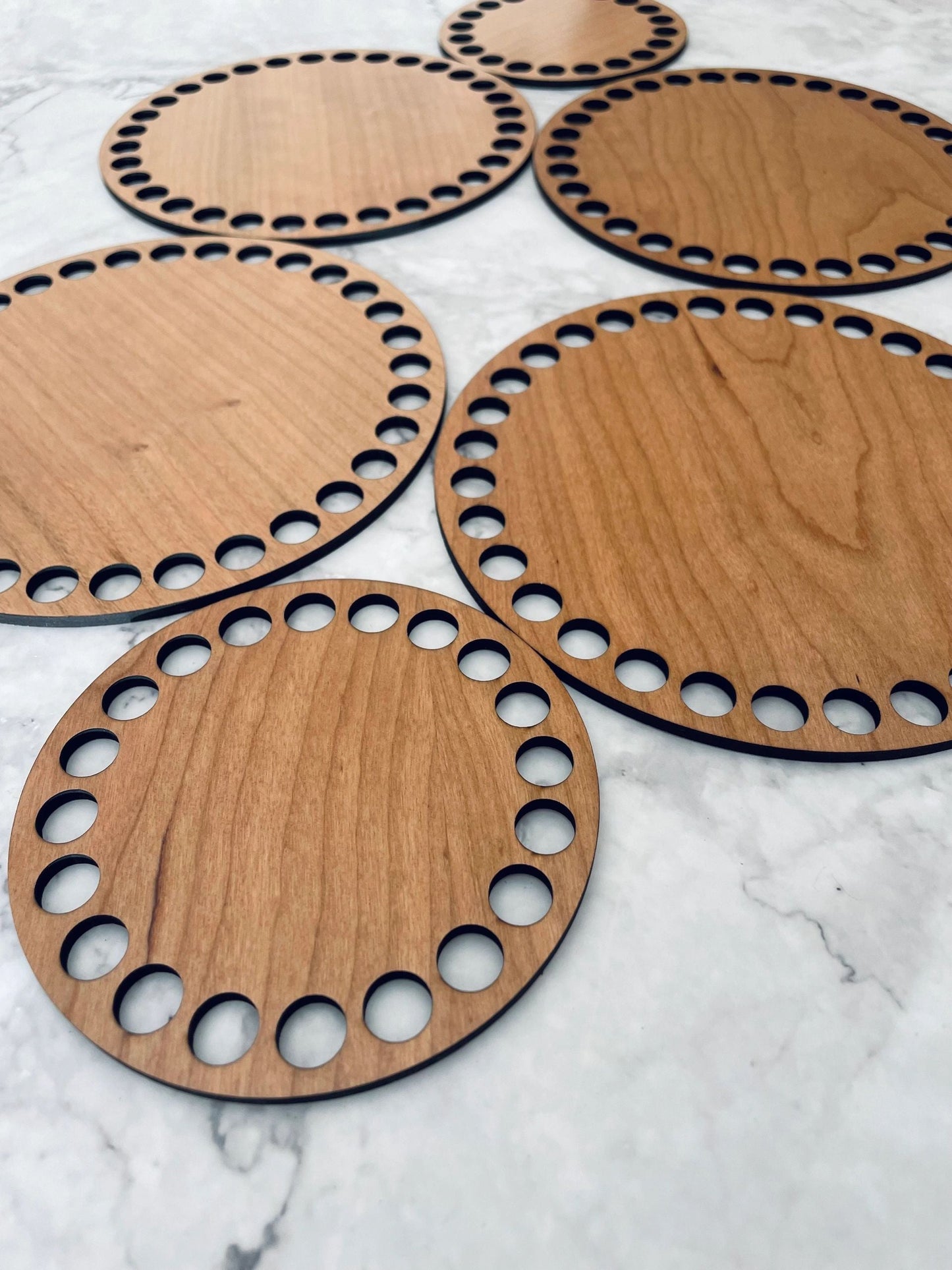 Wooden Cherry Base- 4 inch (10mm holes)