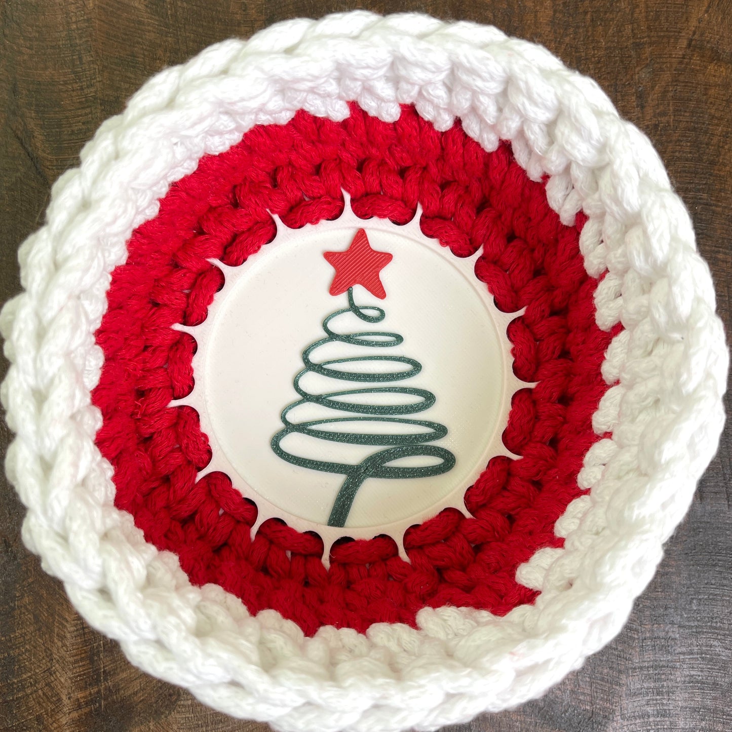 Christmas Tree Base for Crochet and Basket Coiling - 4-inch