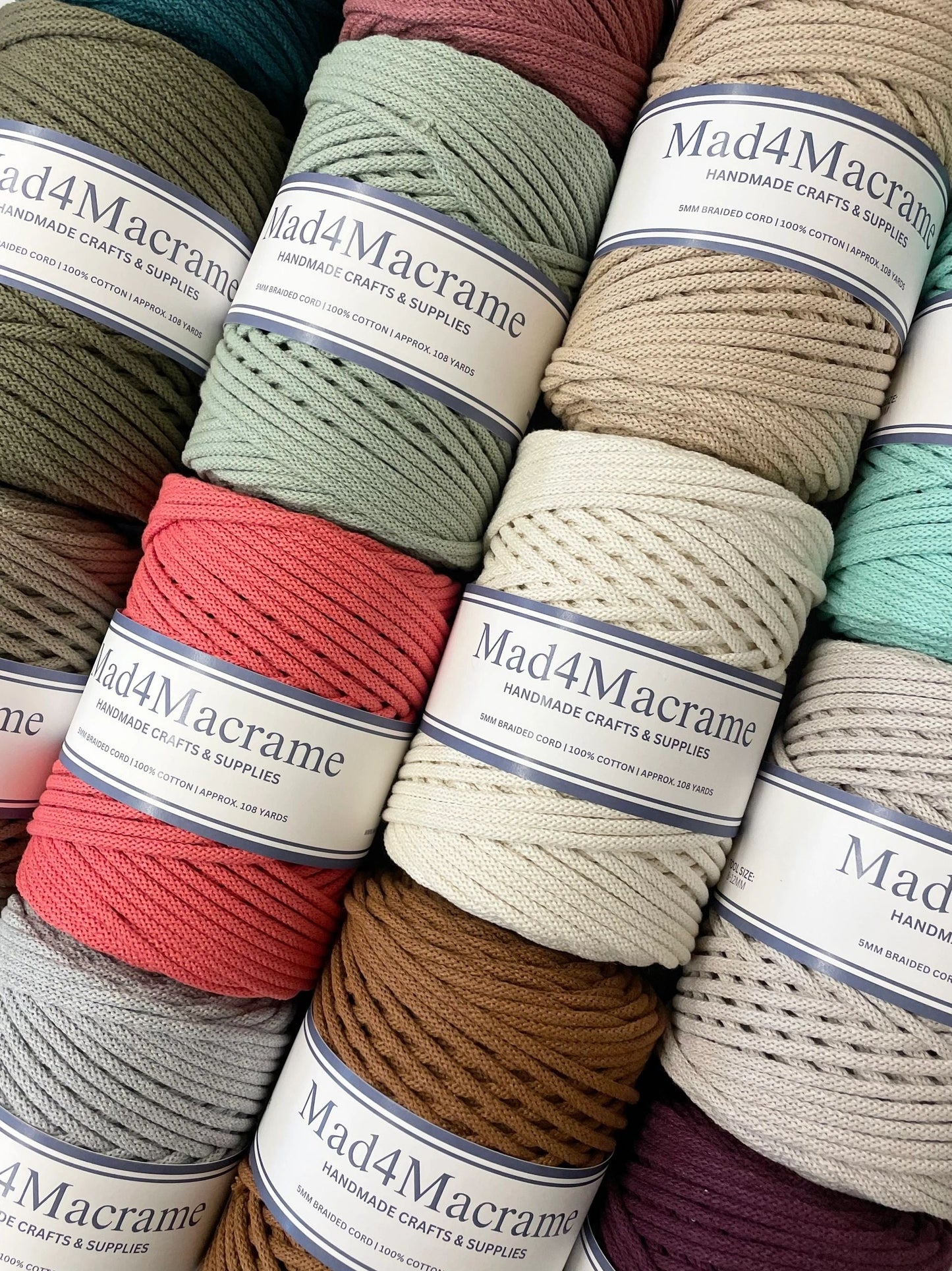 Mad4Macrame’s 5mm Braided Cotton Cord