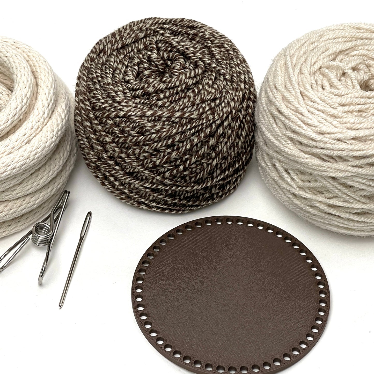 Yarn Coiled Basket Kit with a Base