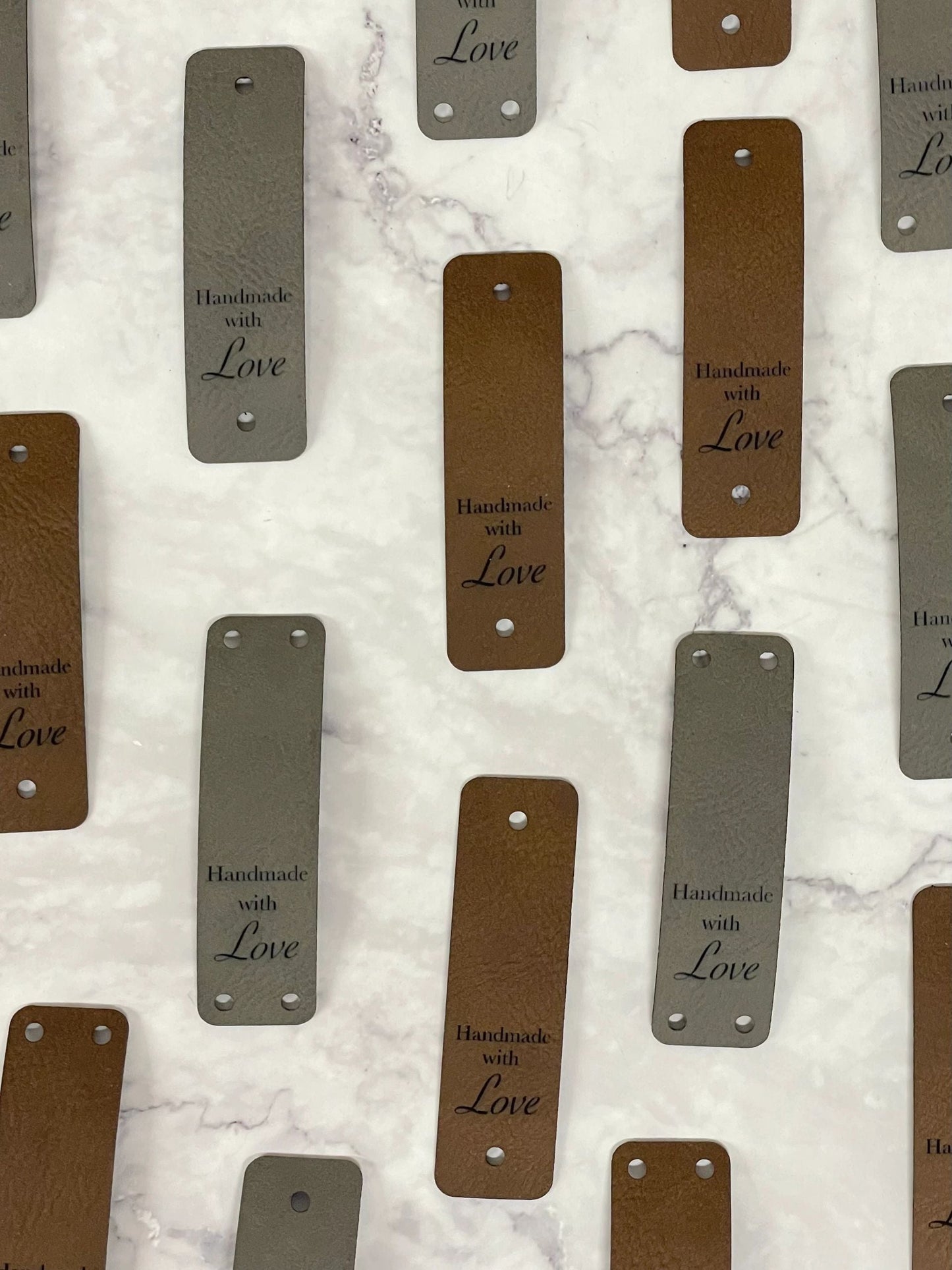 Faux Leather Tags-5 pack | Handmade with Love