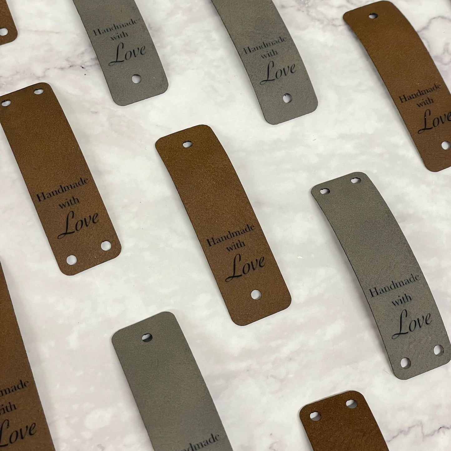 Faux Leather Tags-5 pack | Handmade with Love