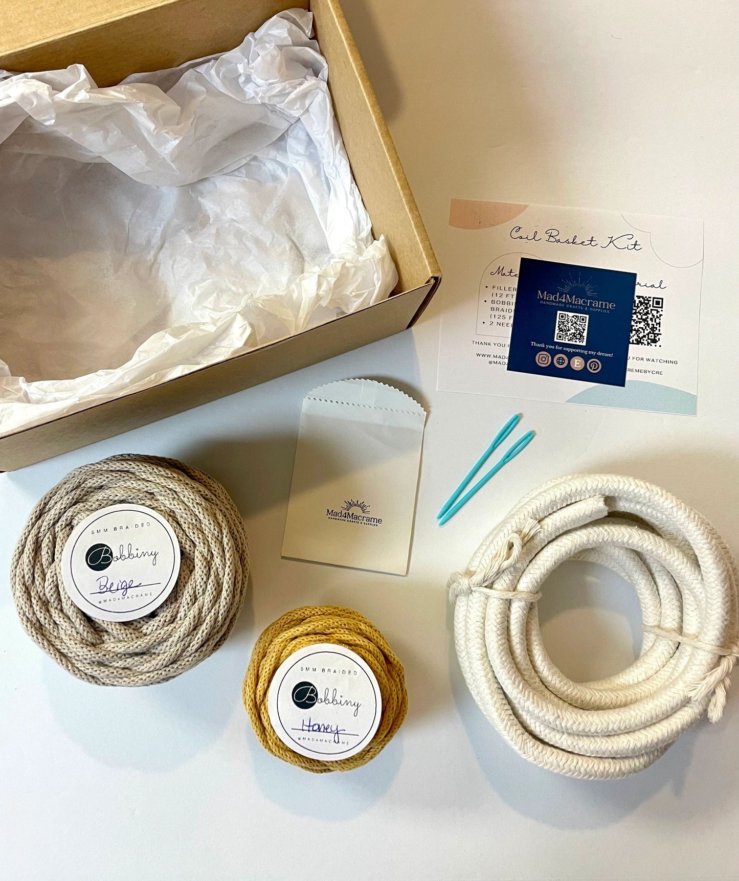 Coiled Basket Bundle| Multicolored