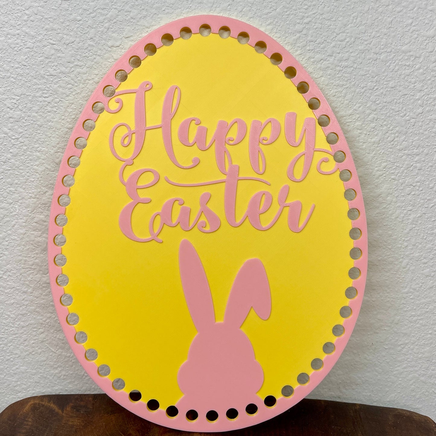 Happy Easter Base for Basket Coiling and Crochet