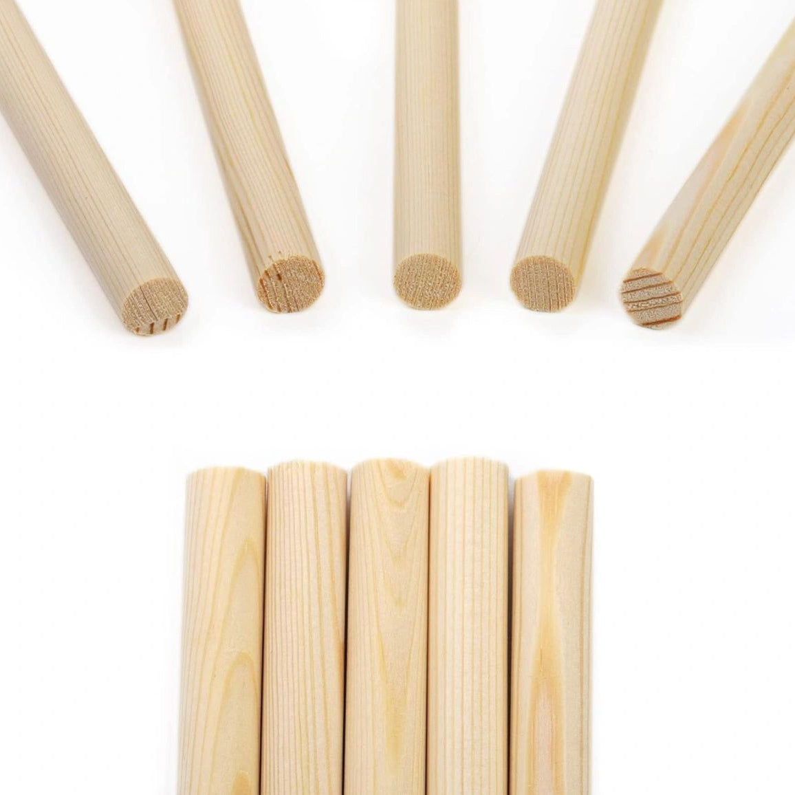 Wooden dowels, macrame supplies