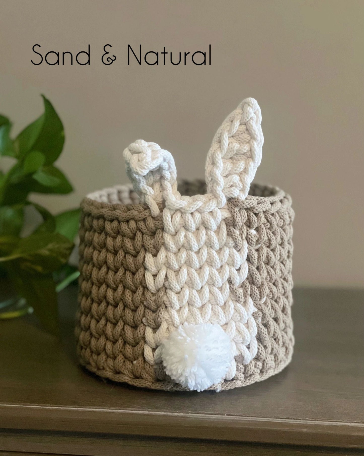 Crochet Bunny Basket DIY Kit
