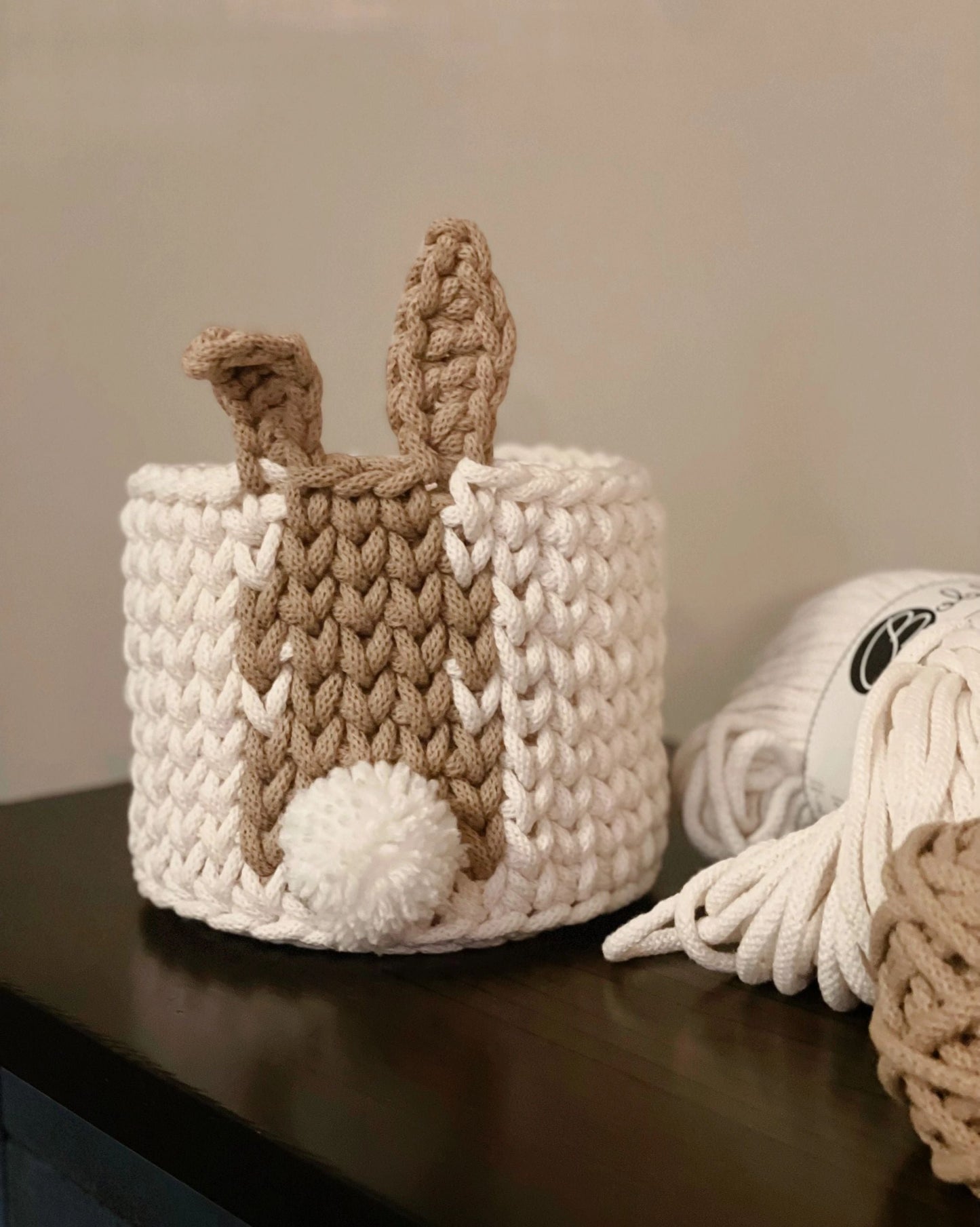 Crochet Bunny Basket DIY Kit