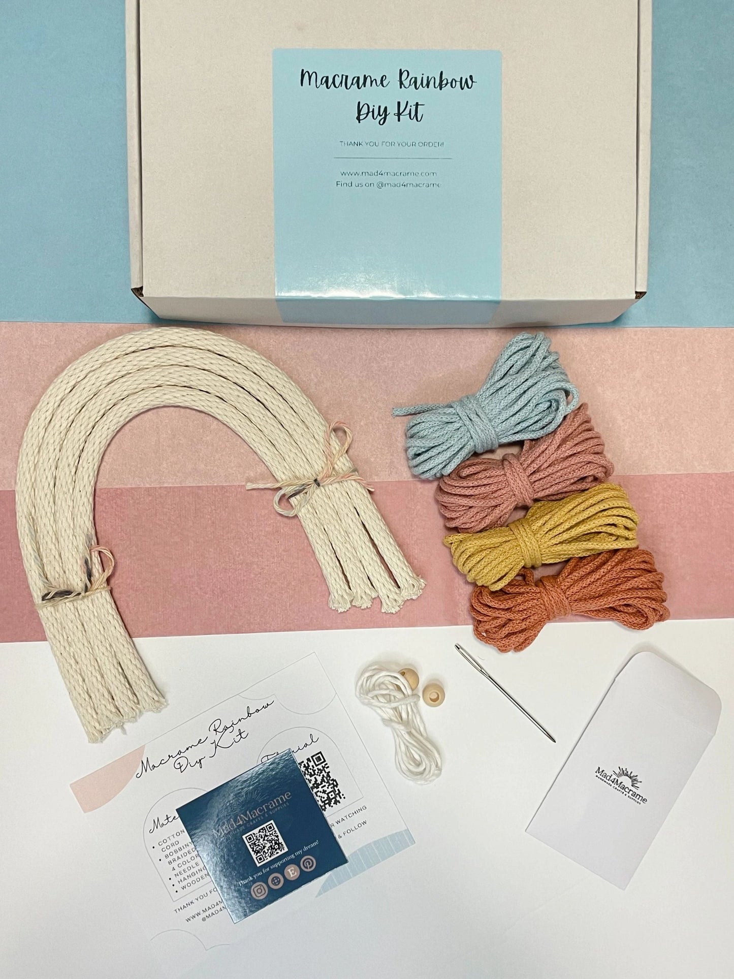 Macrame Rainbow DIY Kit
