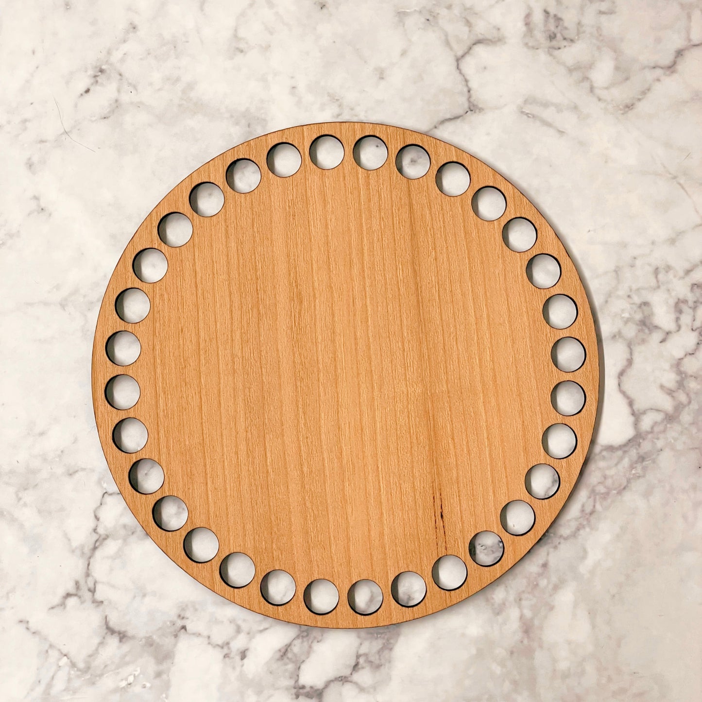 Wooden Cherry Base- 6 inches (10mm holes)