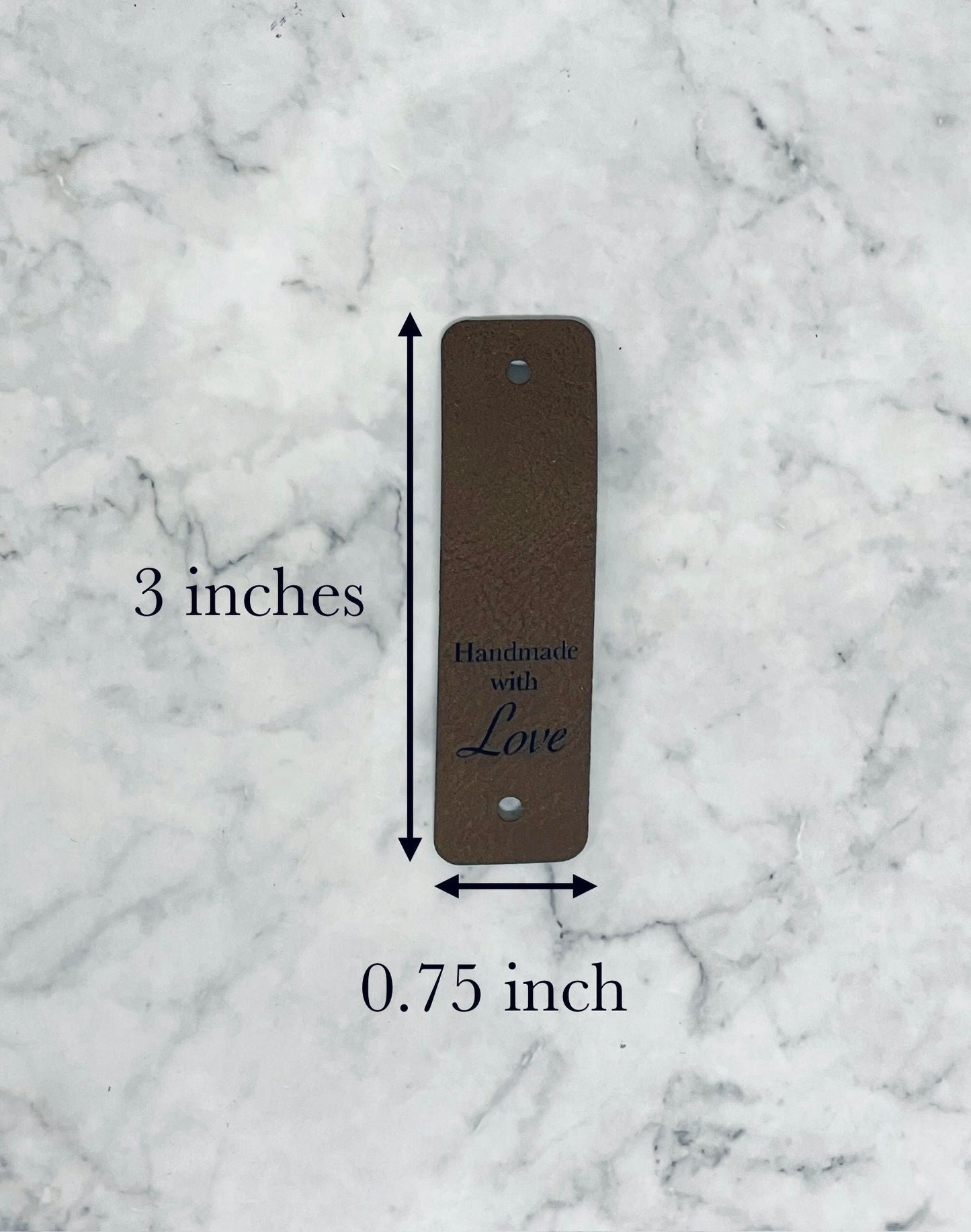 Faux Leather Tags-5 pack | Handmade with Love