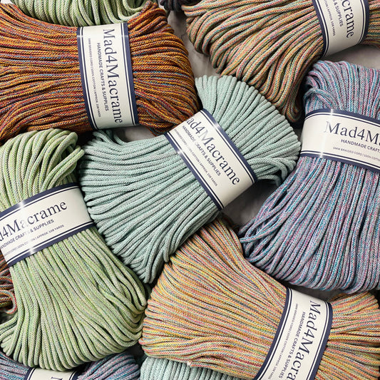 Mad4Macrame’s 5mm Braided Multi-Colored Cord
