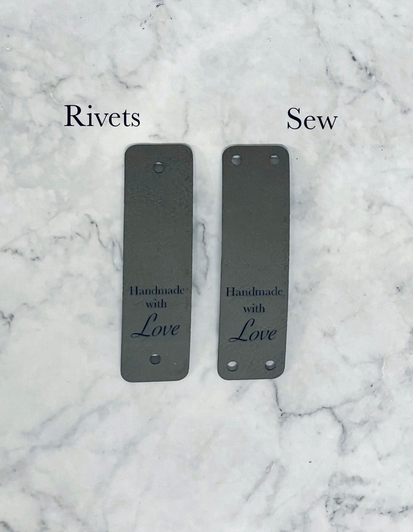 Faux Leather Tags-5 pack | Handmade with Love