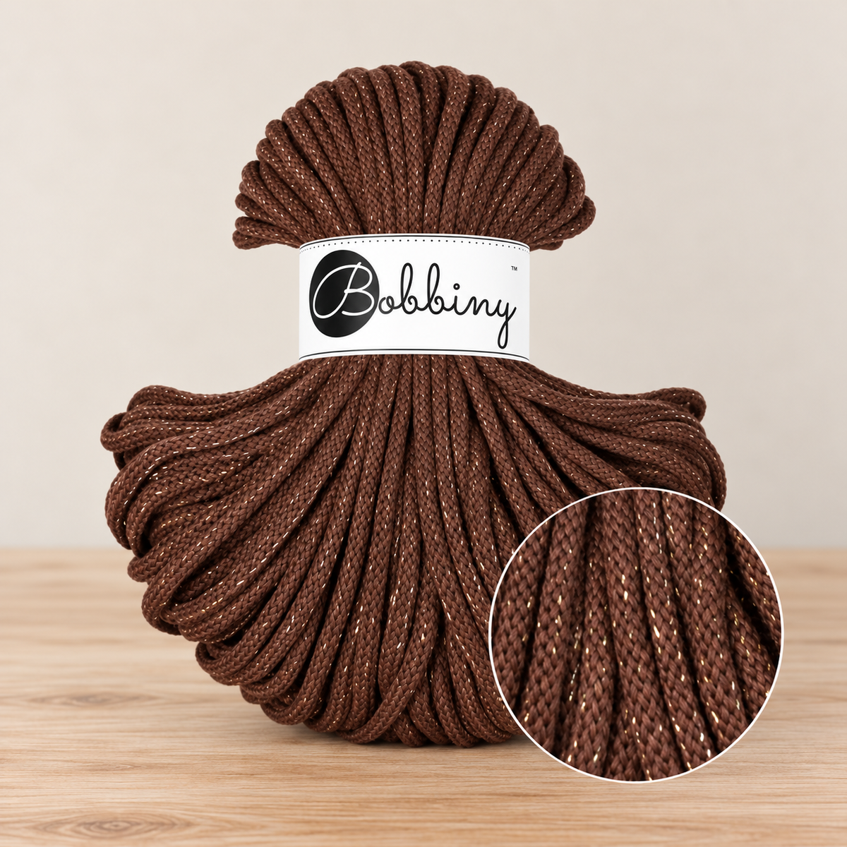 Bobbiny’s Shiny Collection | 5mm Braided Cord | 50m (1/2 Rolls)