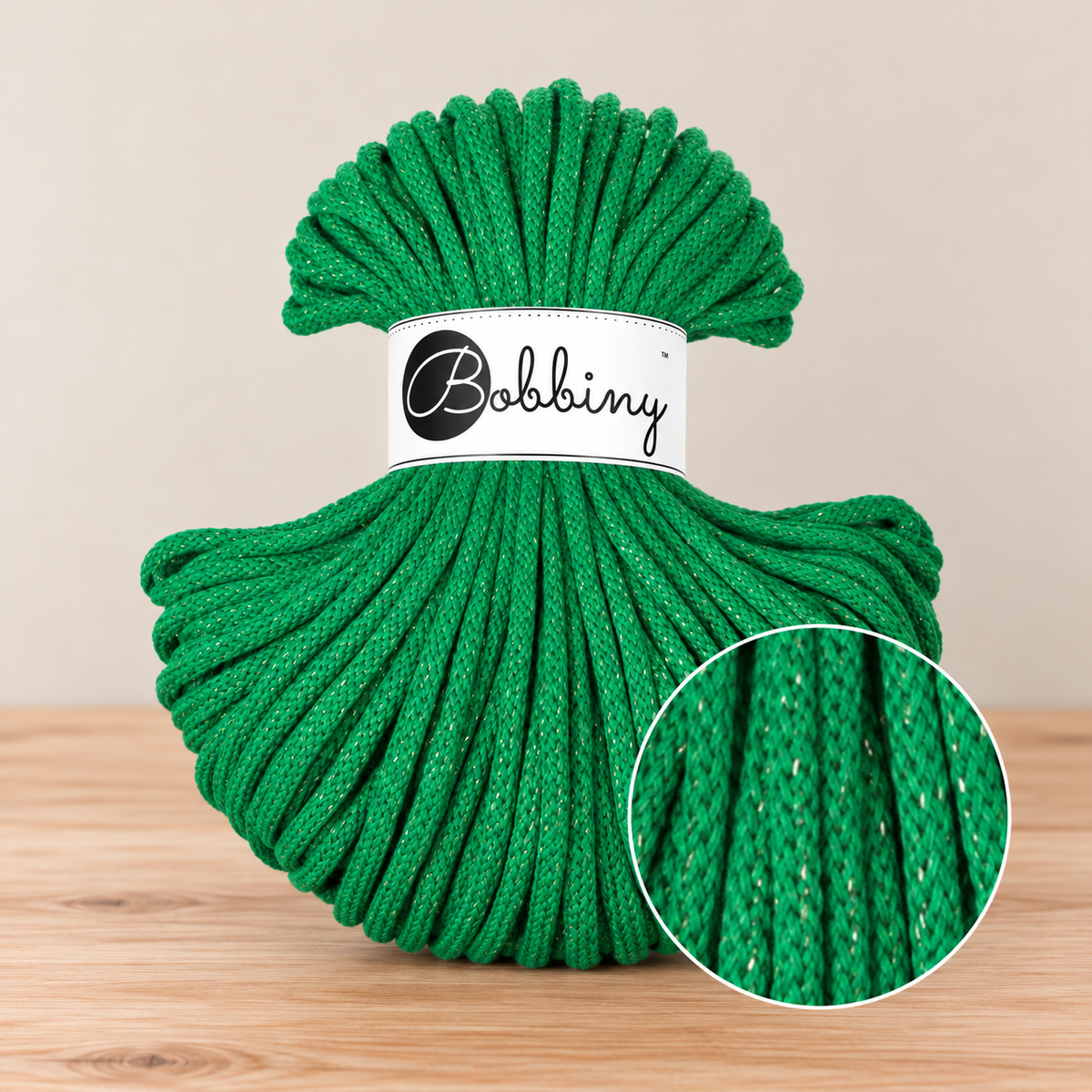 Bobbiny’s Shiny Collection | 5mm Braided Cord | 50m (1/2 Rolls)