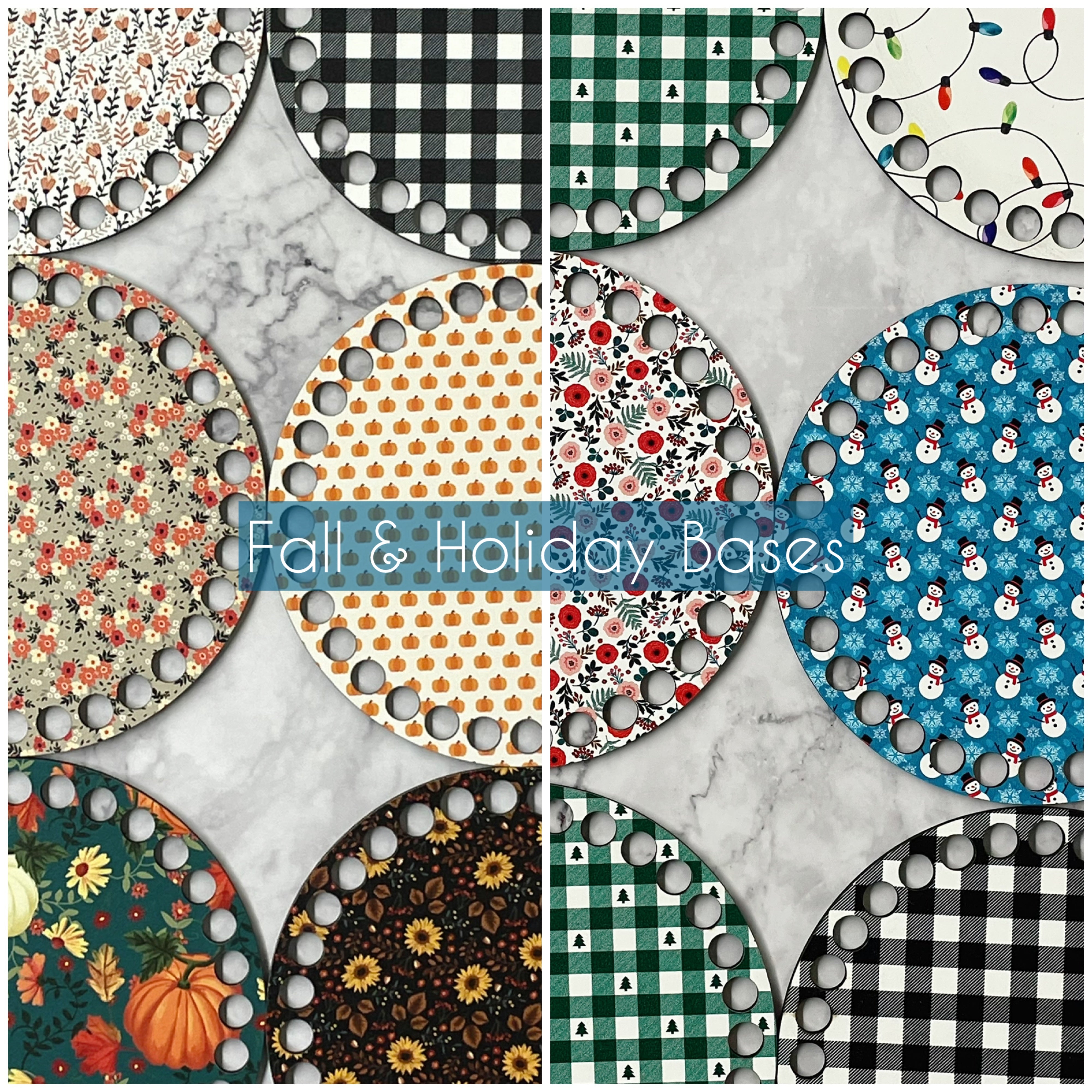 Holiday & Fall Pattern Bases| 5.5 inches – Mad4Macrame