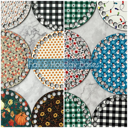Fall & Holiday Pattered Bases| 5.5 inches