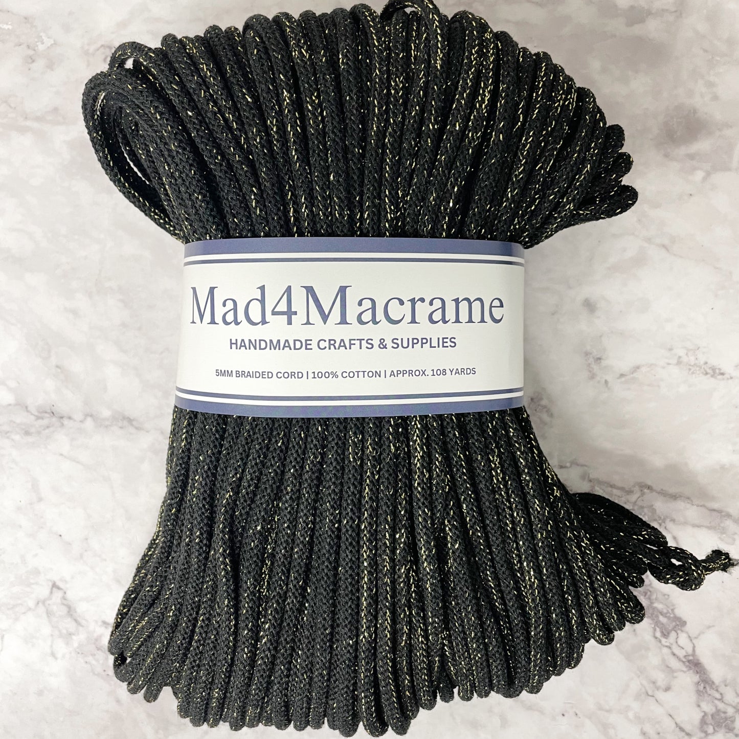 Mad4Macrame’s 5mm Braided Golden Cord